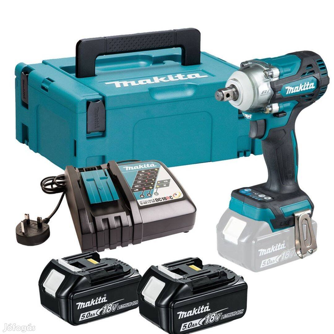 Makita DTW300RTJ Akkus ütvecsavarozó (18V/2x5.0Ah) Makpac kofferben