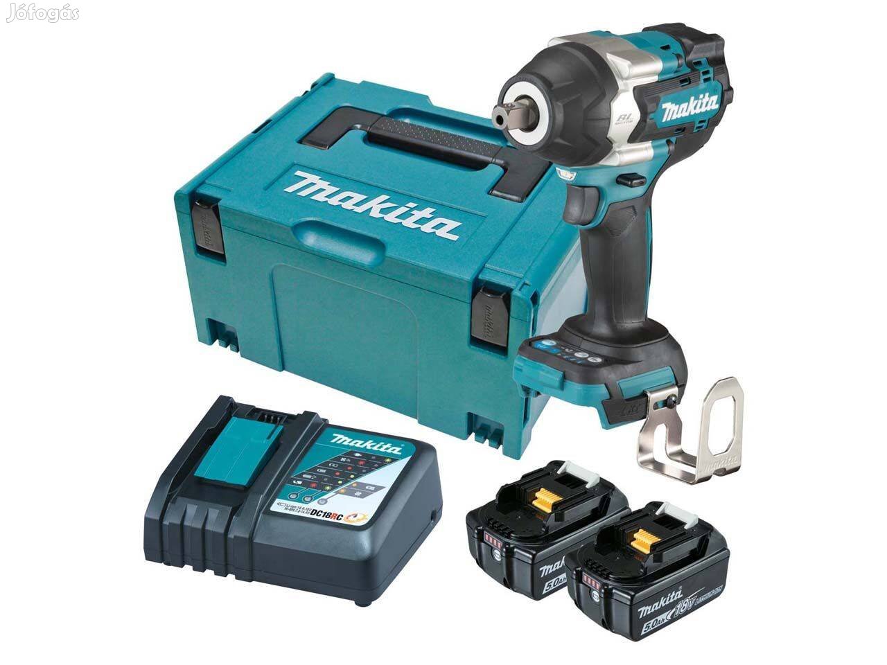 Makita DTW701RTJ Akkus ütvecsavarozó (18V/2x5.0Ah) Makpac kofferben