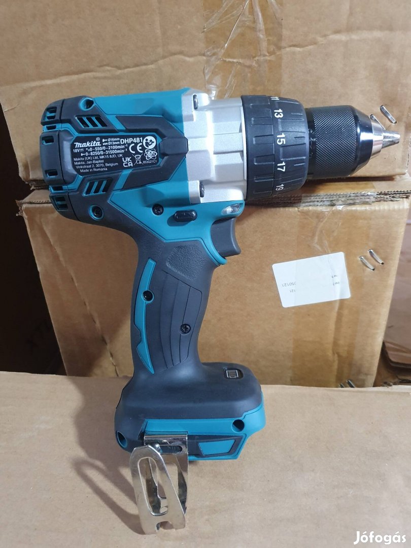 Makita Dhp481 Akkus ütvefúró-csavarbehajtó 18V BL motor, használt!