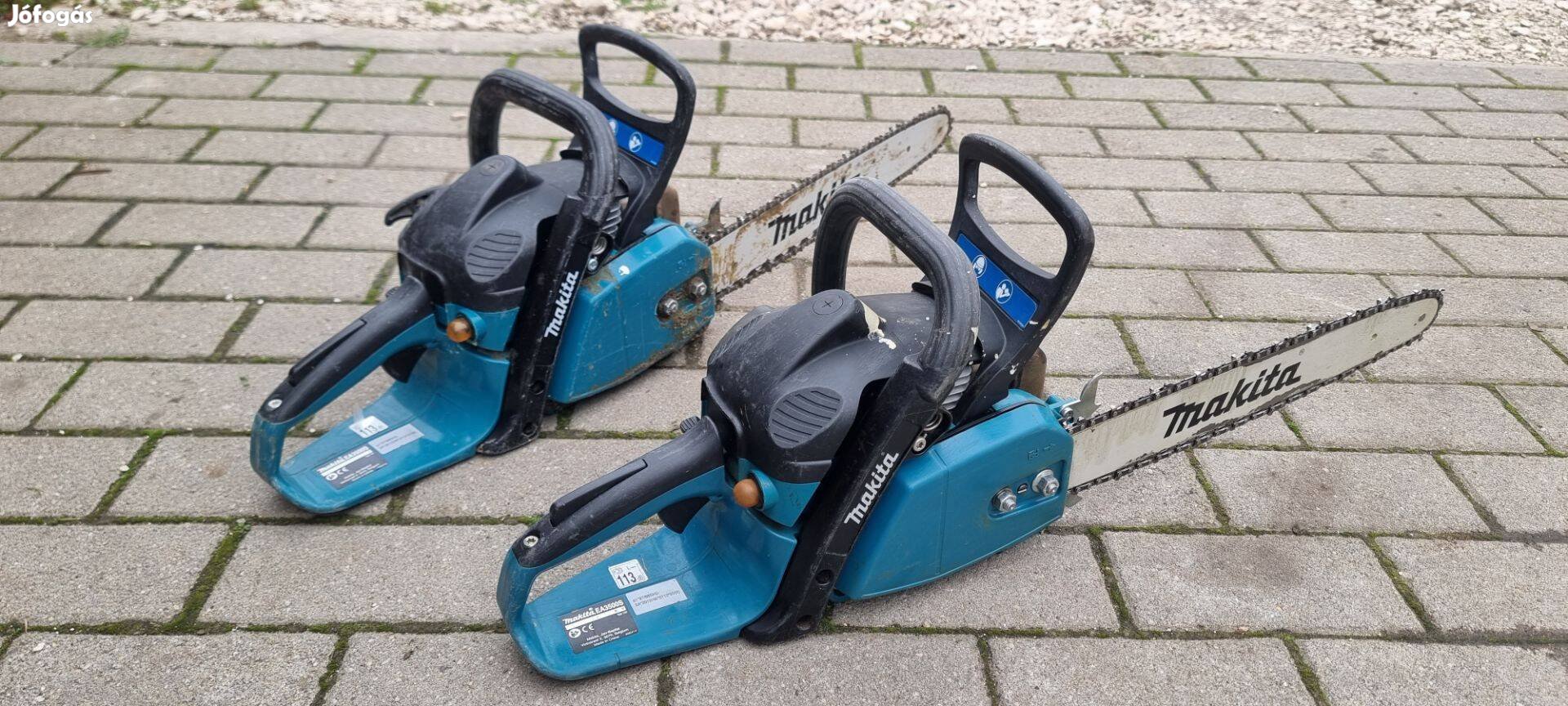Makita EA3500S 2.3Le 40cm benzines motorfűrész láncfűrész 2db egyforma