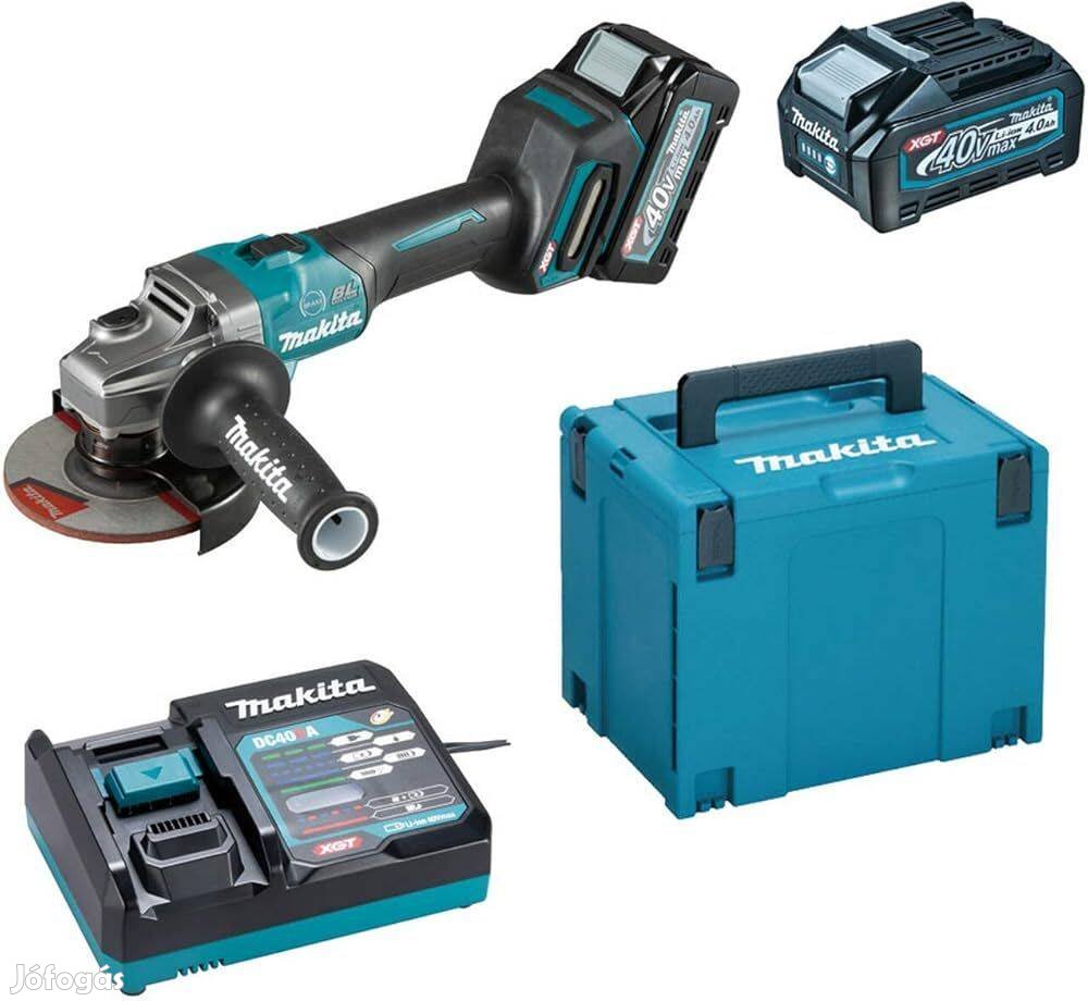 Makita GA005GM201 Akkus sarokcsiszoló 40V Max Xgt/2x4.0Ah/125mm Makpac