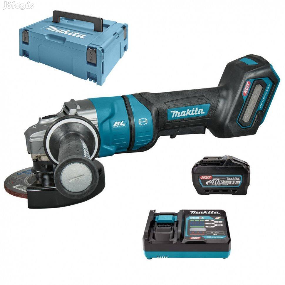 Makita GA050GT101 Akkus sarokcsiszoló 40V Max Xgt/1x5.0Ah/125mm Makpac