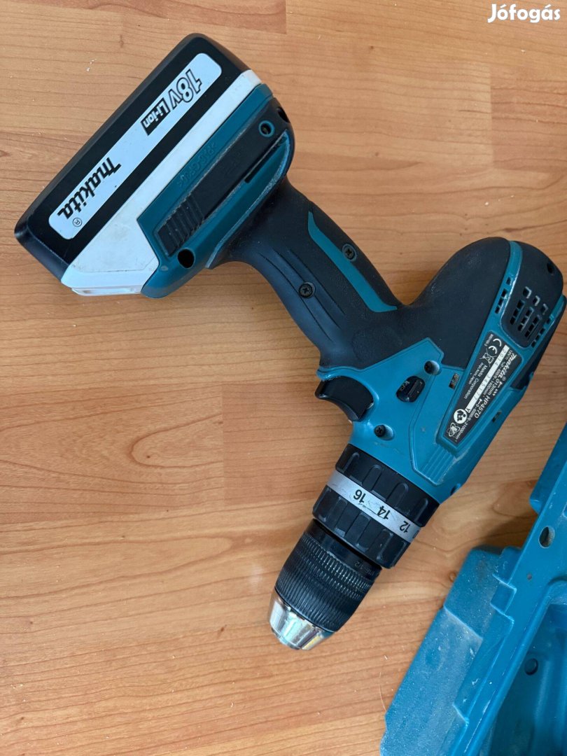 Makita HP457 ütve fúró csavarozó + tartozékai