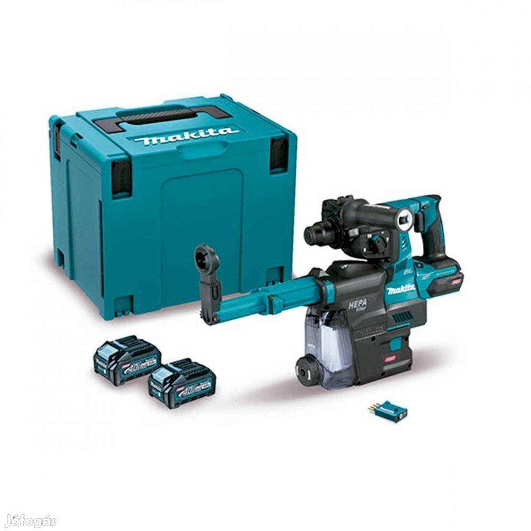 Makita HR001GM204 Akkus SDS Plus fúró-vésőkalapács 40V Max Xgt/2x4.0Ah