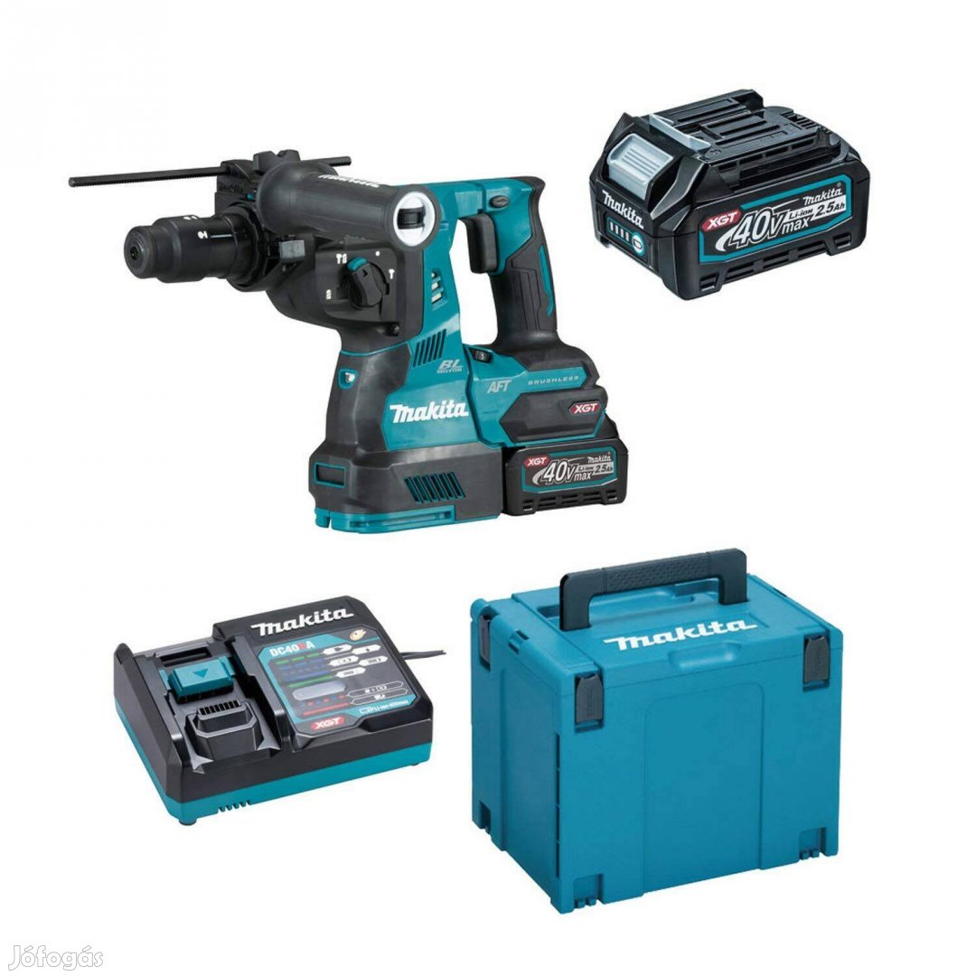 Makita HR002GD203 Akkus SDS Plus fúró-vésőkalapács 40V Max Xgt/2x2.5Ah