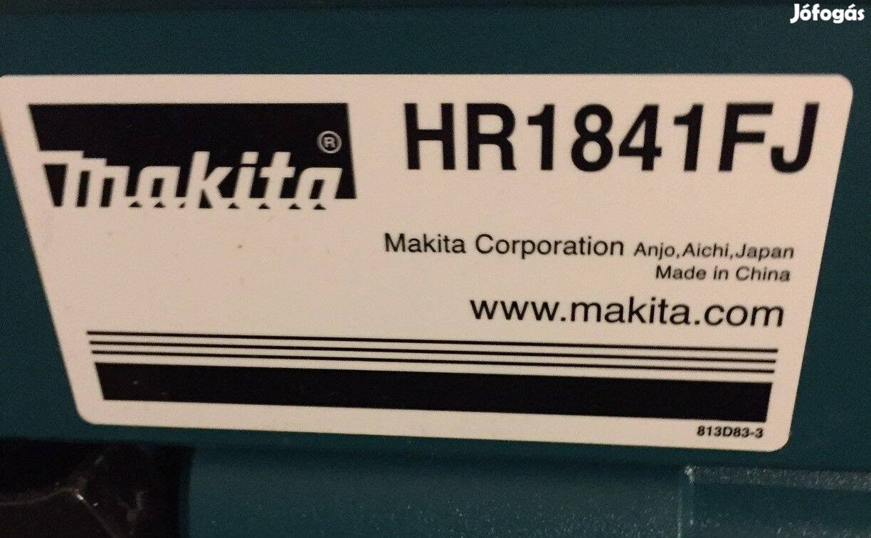 Makita HR 1841 FJ elektromos ütvefúró, fúrókalapács, új eladó