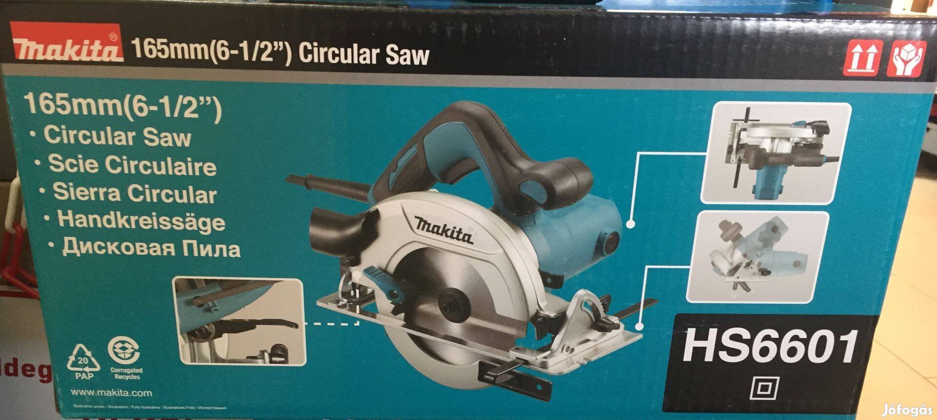 Makita HS6601 Körfűrész 165mm 1050W