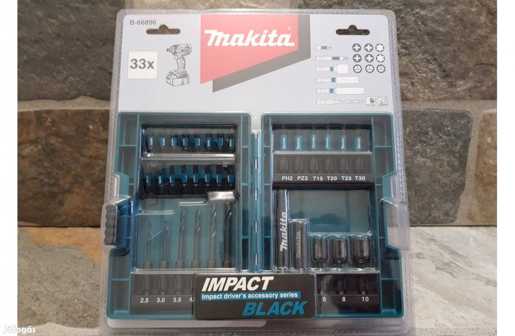 Makita Impact Black 33 részes Fúró Bit Dugókulcs készlet