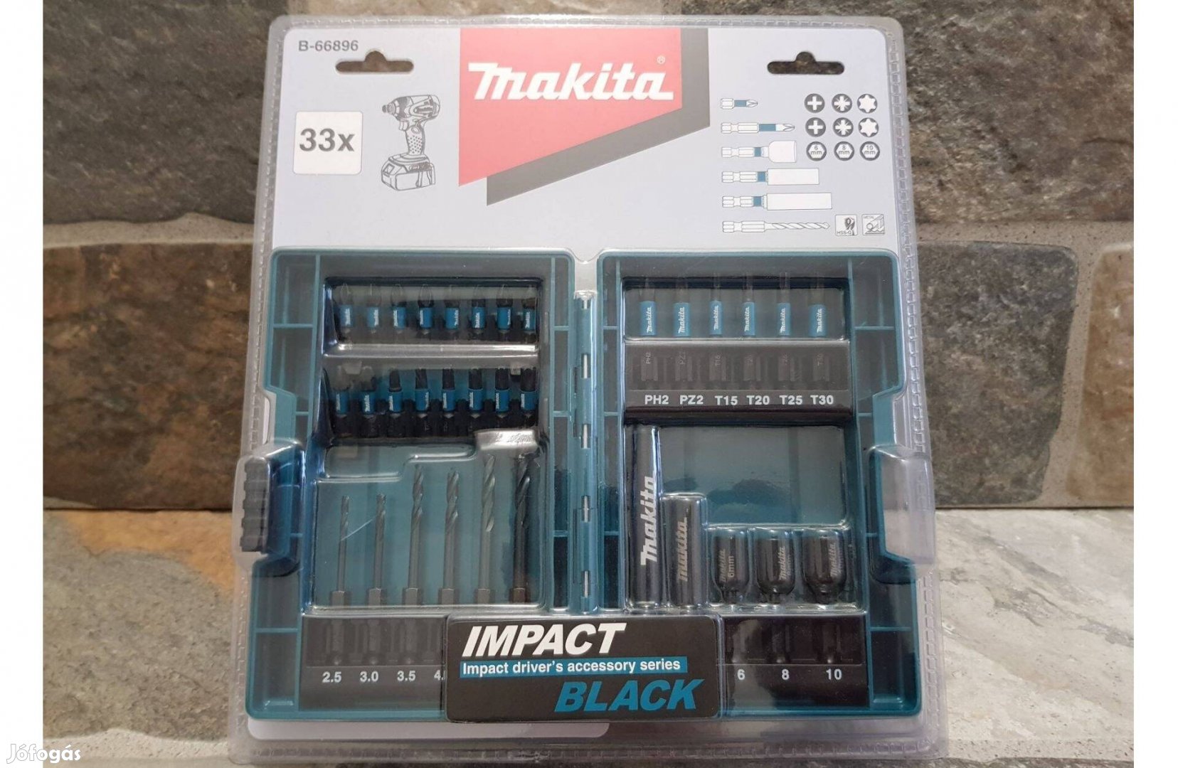 Makita Impact Black 33 részes Fúró Bit Dugókulcs készlet