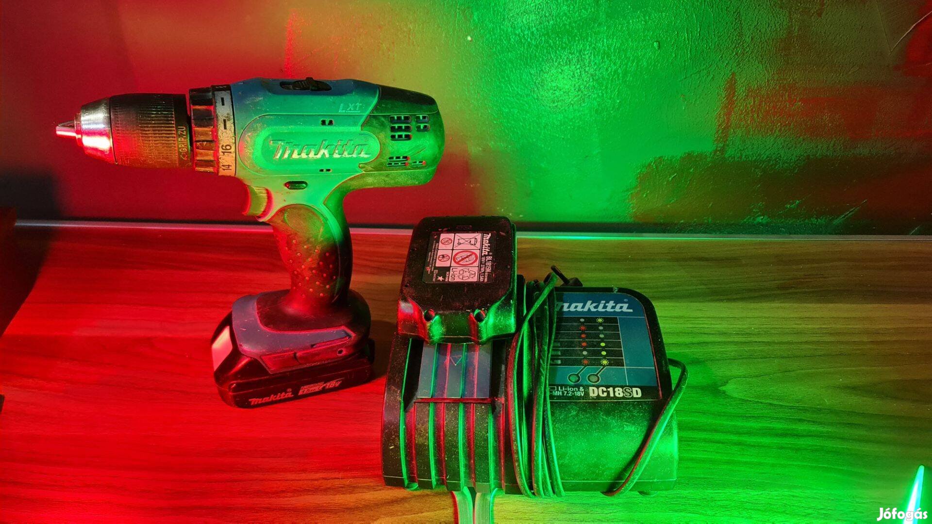 Makita Lxt DDF453 18v akkumulátoros behajtó használt, 1 hó garancia