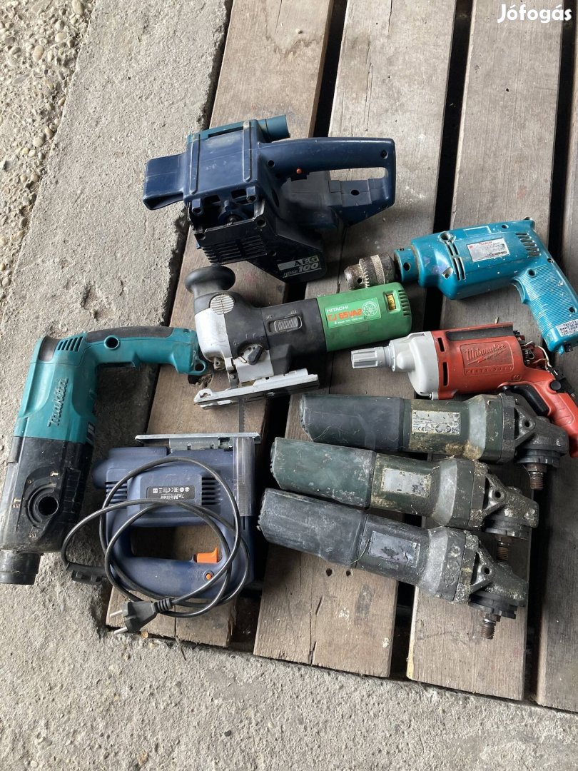 Makita Metabo Hitachi Milwaukee Aeg gépek hibásak