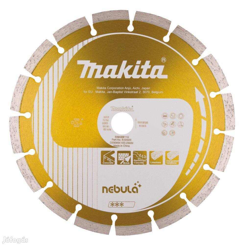 Makita Nebula szegmentált gyémánttárcsa 230mm (B-54025)