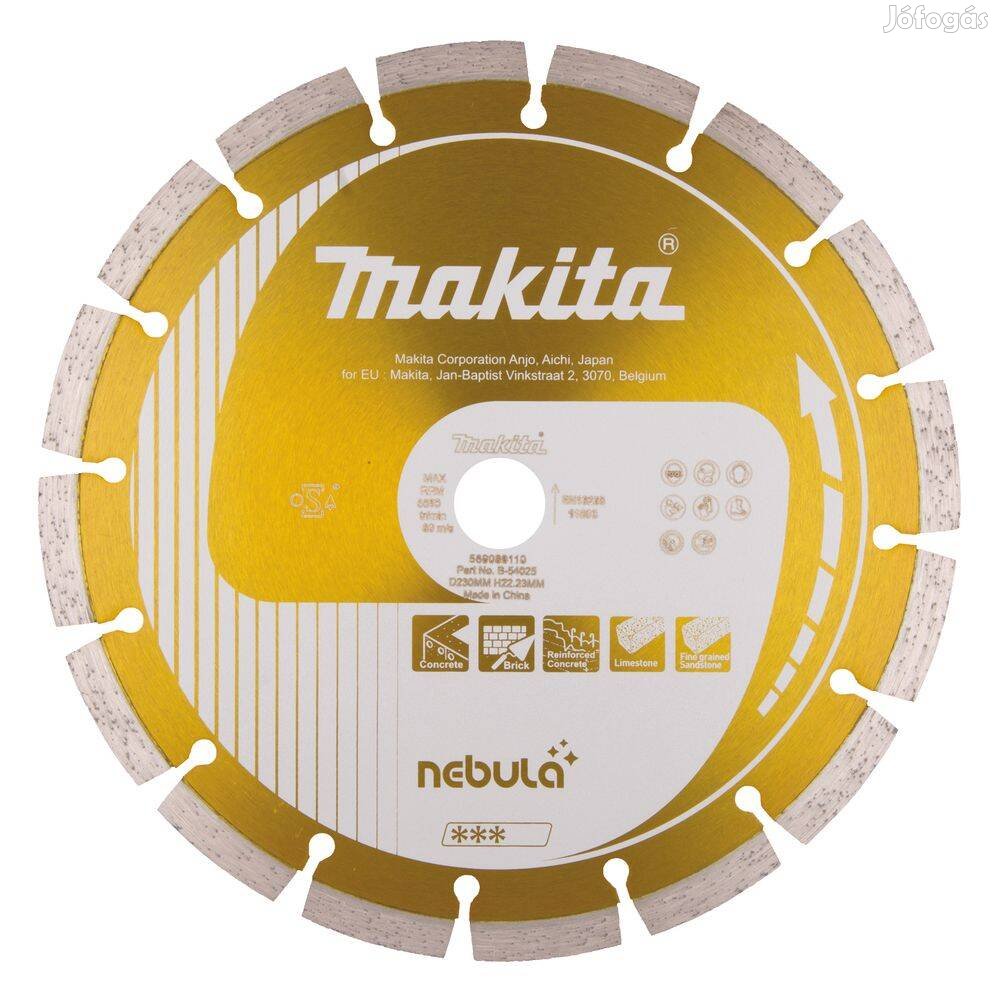 Makita Nebula szegmentált gyémánttárcsa 230mm (B-54025)