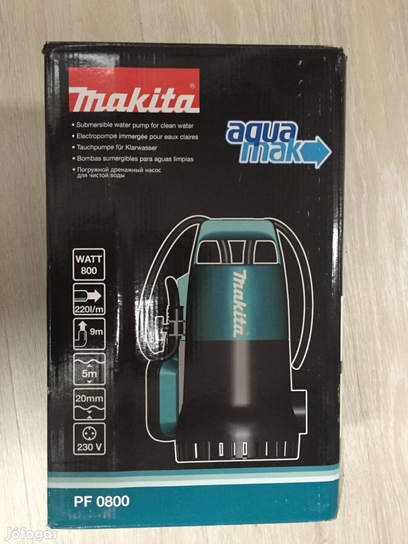 Makita PF0800 Úszókapcsolós szivattyú tisztavíz számára 800W