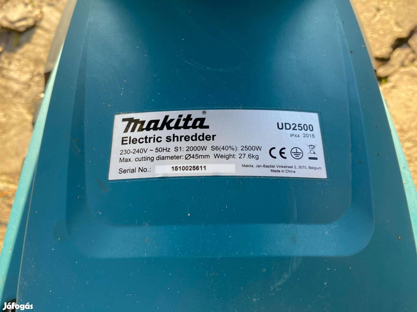 Makita UD2500 ágdaráló/aprító