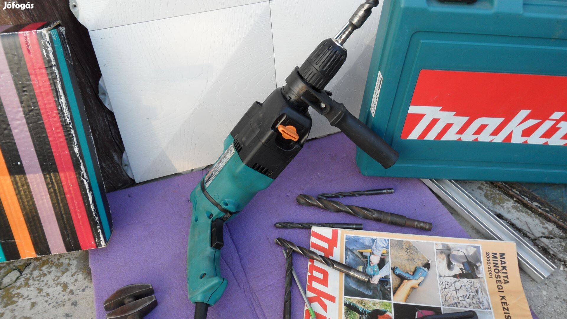 Makita fúró ütvefúró fúrógép 730 W I-II fokozat + Bosch Fein hegy