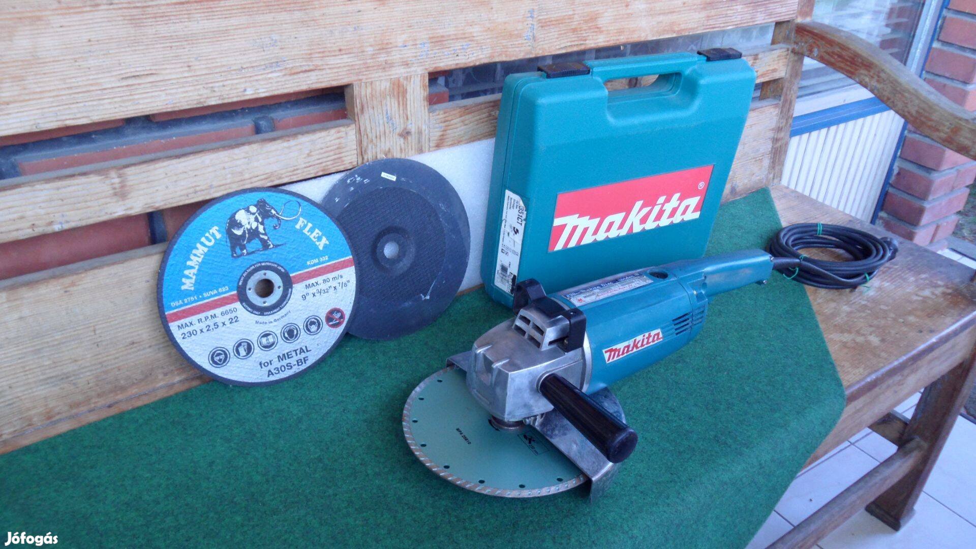 Makita nagy flex sarokcsiszoló csiszoló (új állapot) 235 mm Bosch lap