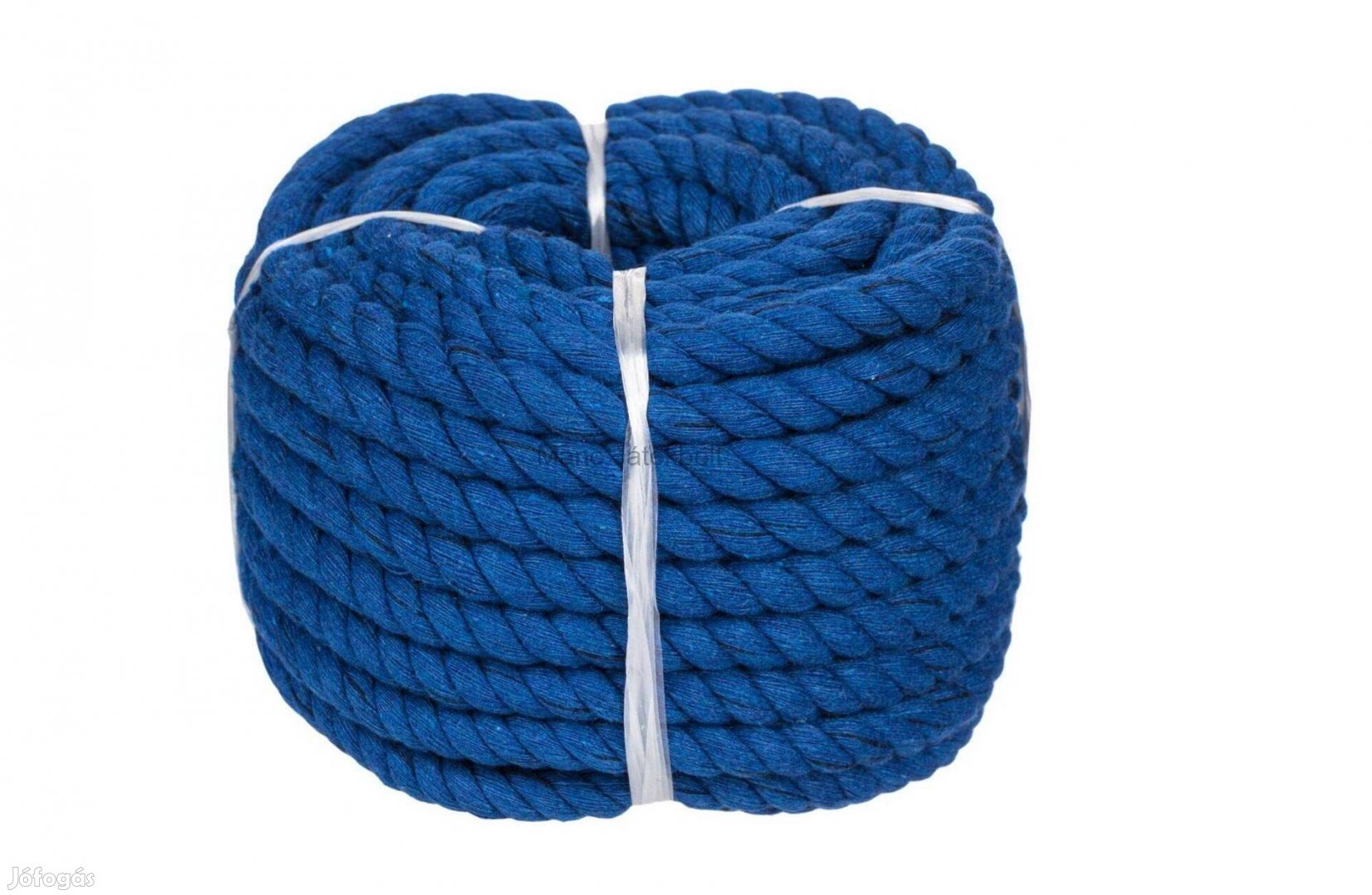 Makramé kötél pamut kék 12 m x 10 mm