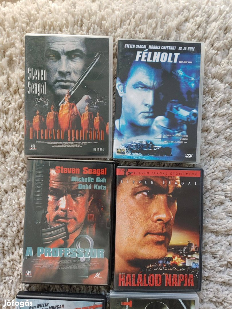 Makulátlan Steven Seagal DVD filmek 1700Ft /db -