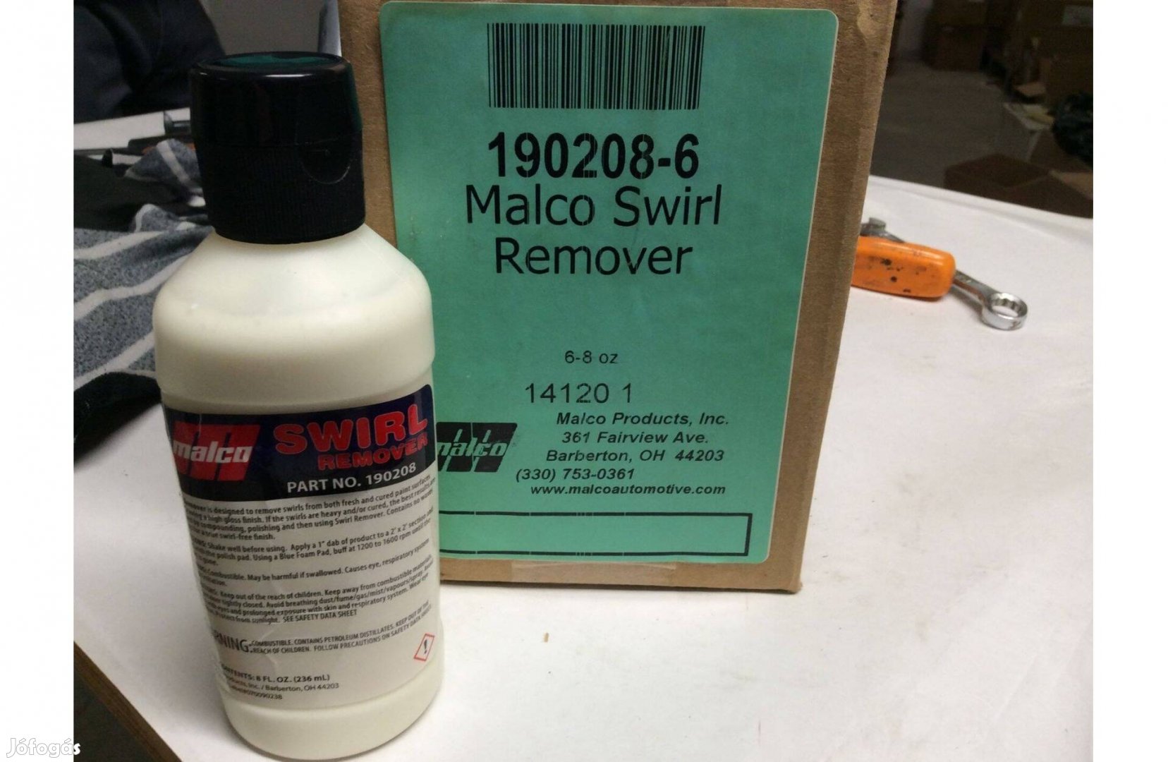 Malco Swirl Remover polír 237ml Made in U.S.A. Hologrammentesítő