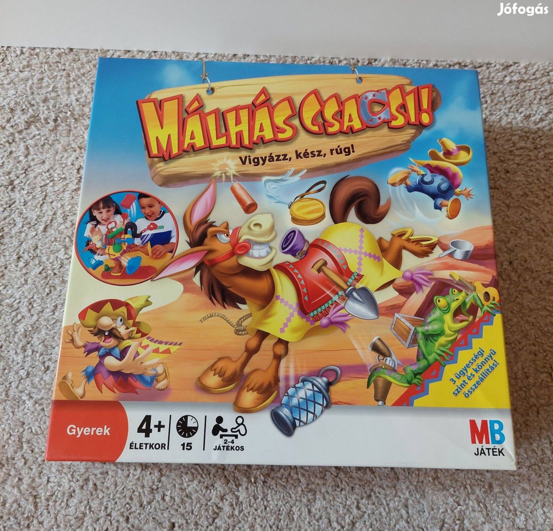 Málhás csacsi (MB játék) társasjáték gyerekeknek Hasbro kiadás