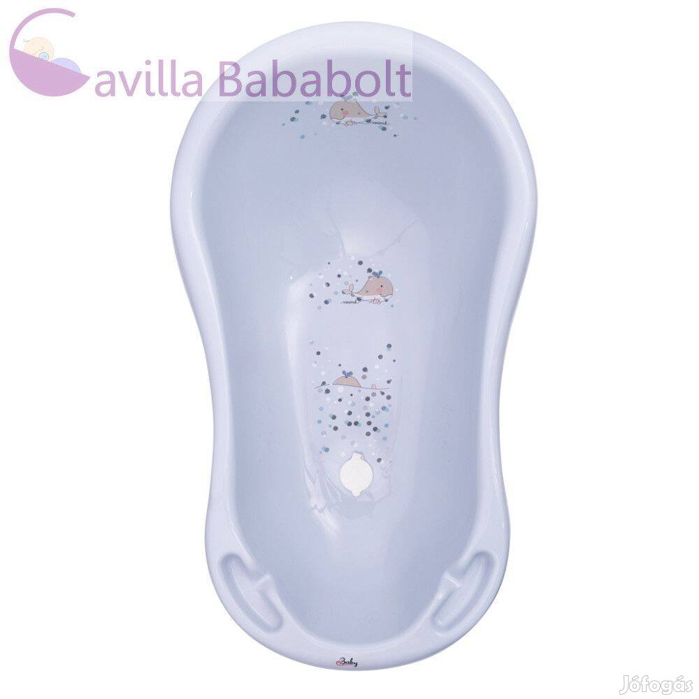 Maltex Babakád leeresztő dugóval Bálna Minimal 84 cm - satin blue