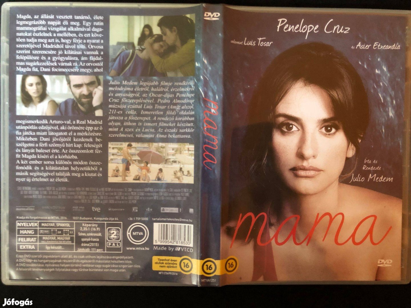 Mama DVD (karcmentes, Penélope Cruz, Alex Brendemühl)