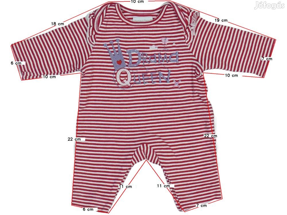 Mamas&Papas Használt (újszerű) Lány Hosszú ujjú rugdalózó (Méret: 50)