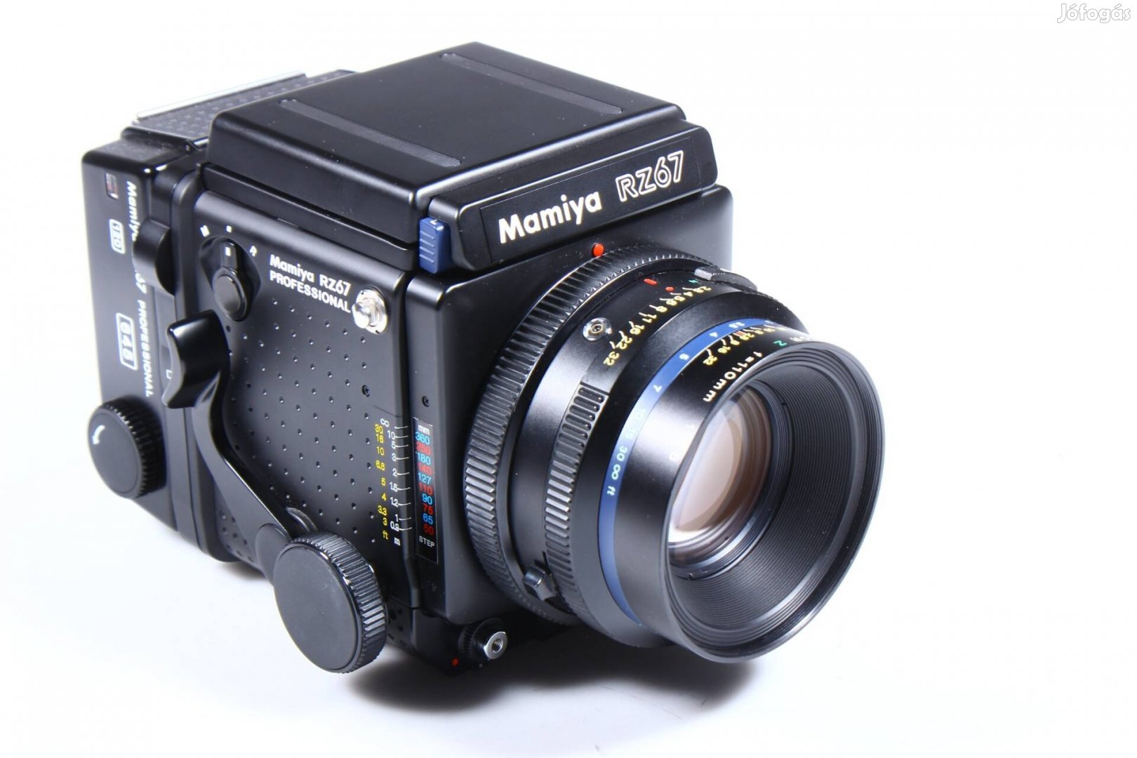 Mamiya RZ67 pro 6x7 fényképezőgép + 110 mm objektív 645 mgazinnal