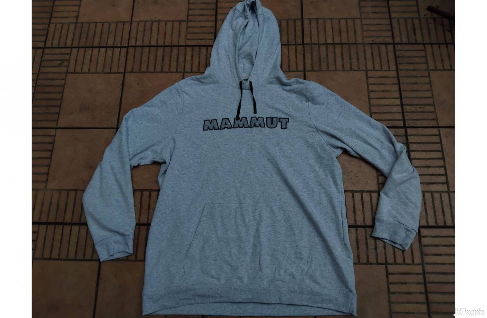 Mammut hímzett kapucnis outdoor mamut pulóver XXL Xxxl