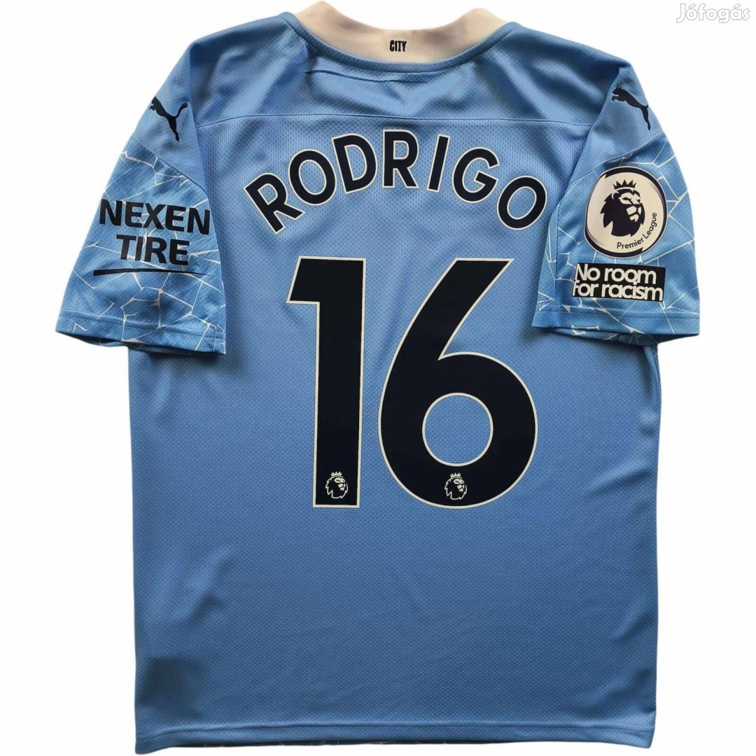 Manchester City 2020-21 Puma hazai Rodri foci mez S-es