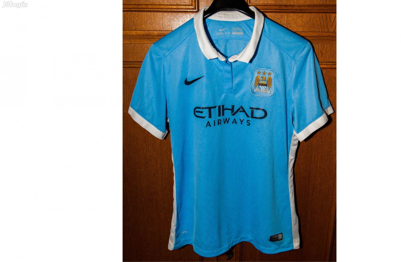 Manchester City eredeti Nike 2015-ös női kék mez (L)