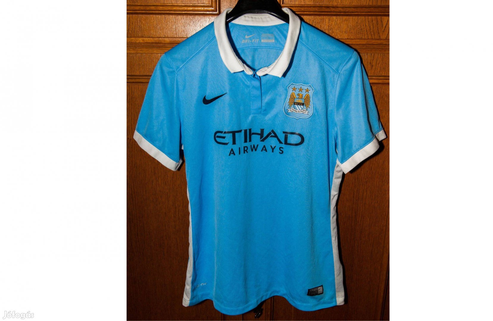 Manchester City eredeti Nike 2015-ös női kék mez (L-es)