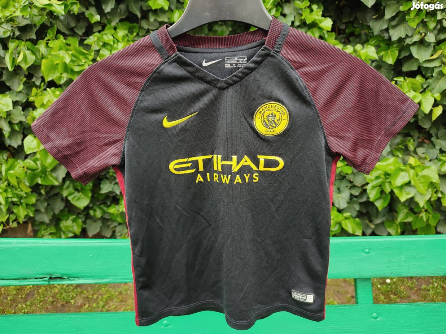 Manchester City eredeti Nike 2016-os fekete gyerek mez (116-122)