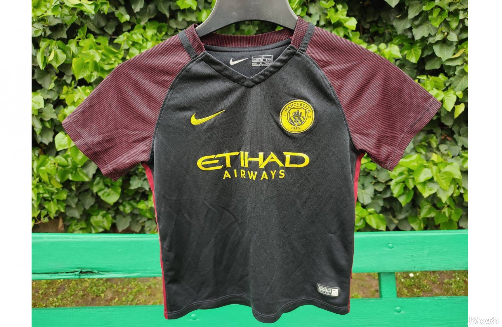 Manchester City eredeti Nike 2016-os fekete gyerek mez (116-122)