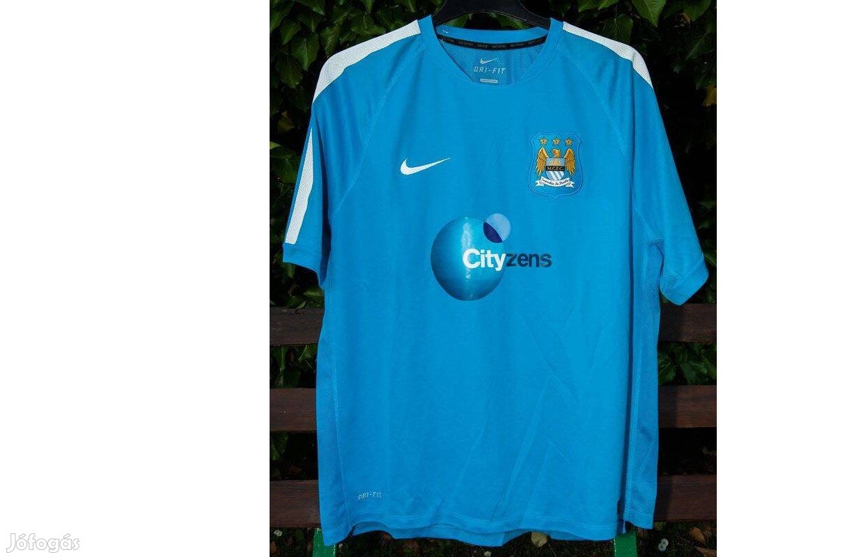 Manchester City eredeti Nike 2XL kék edző focimez