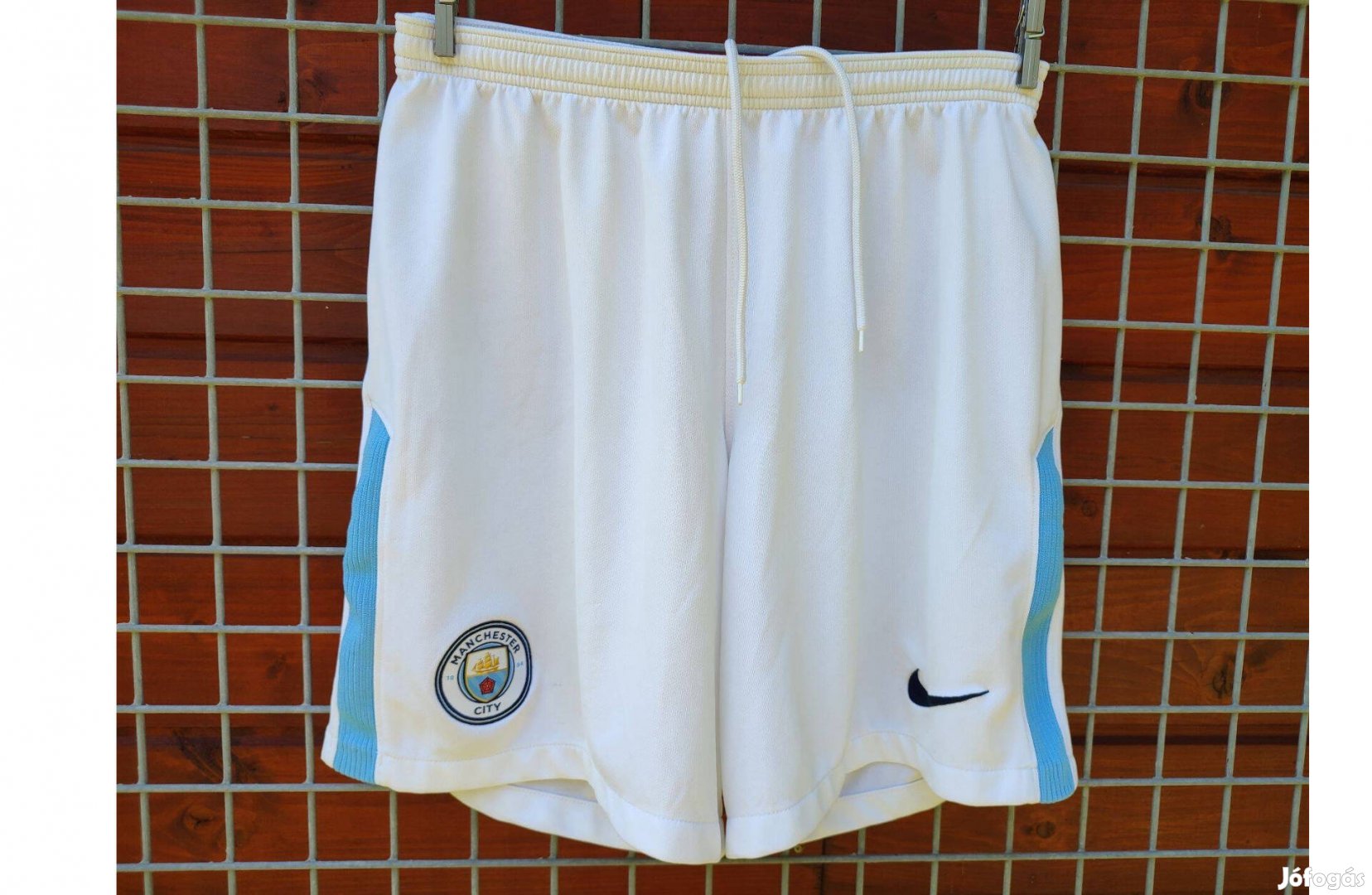 Manchester City eredeti Nike fehér rövid nadrág (L-es)