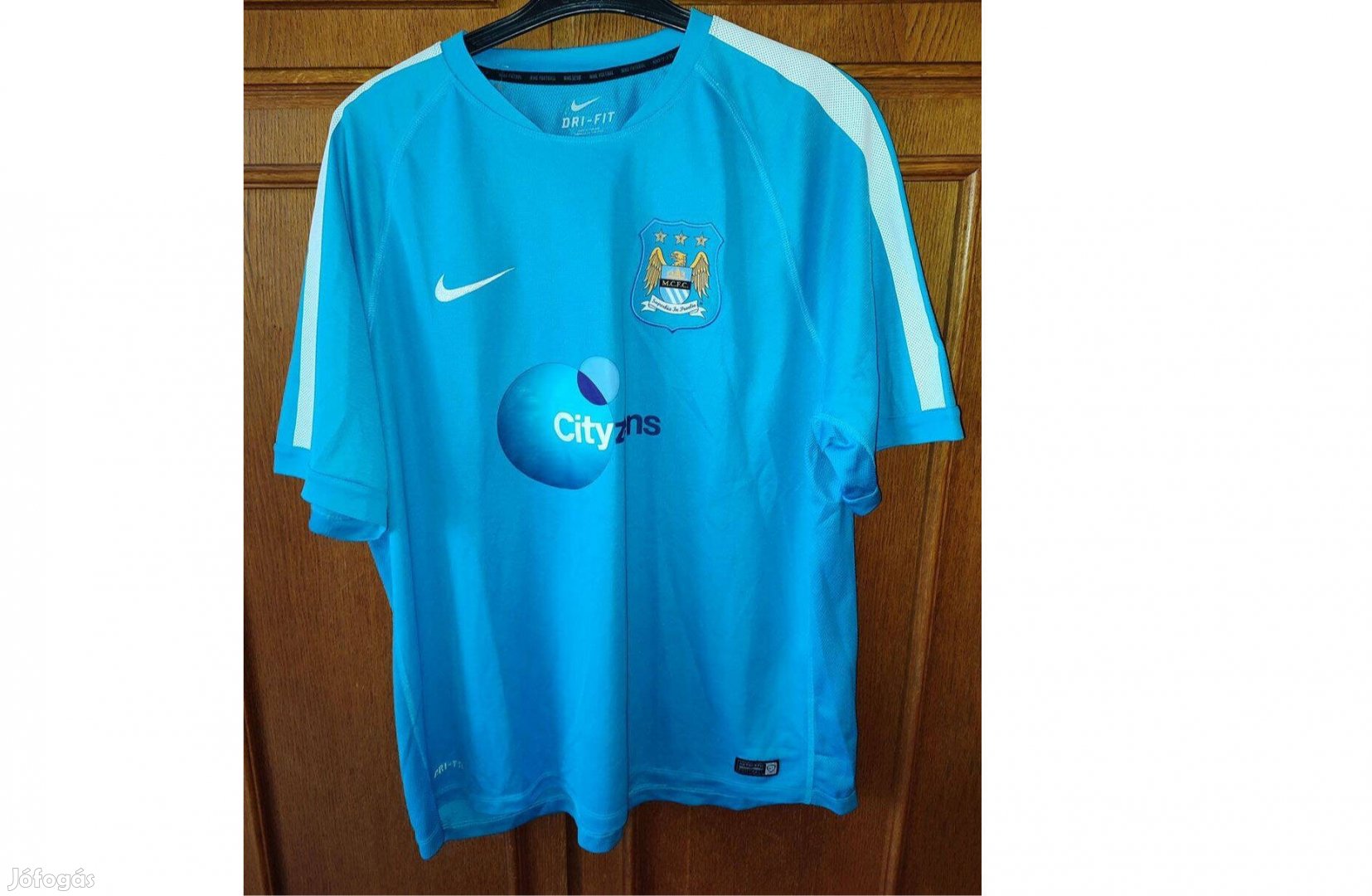 Manchester City eredeti Nike világoskék mez (2XL)