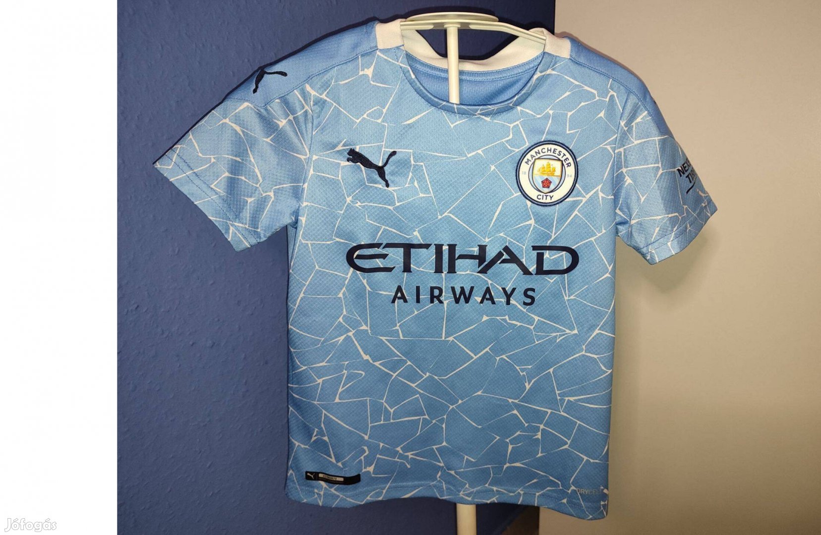 Manchester City eredeti Puma kék gyerek mez (128)