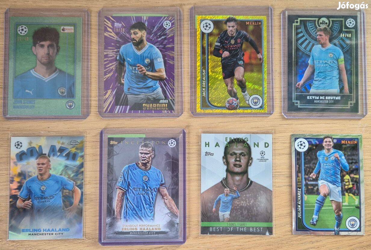 Manchester City pack Topps De Bruyne, Grealish, Haaland, .+