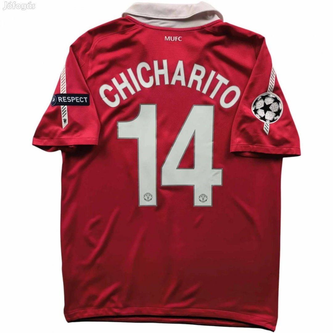 Manchester United 2010-11 Nike hazai Chicarito BL foci mez M-es