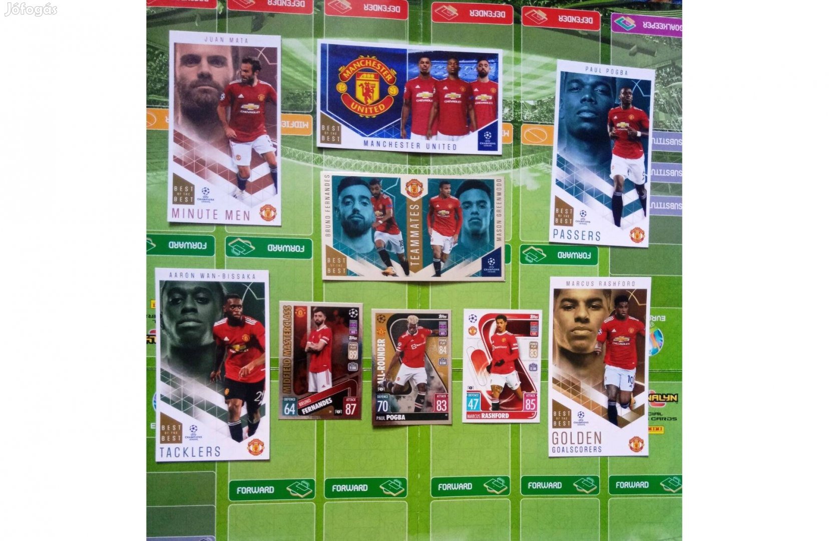 Manchester United Champions League 2021 Best of the Best kártya szett