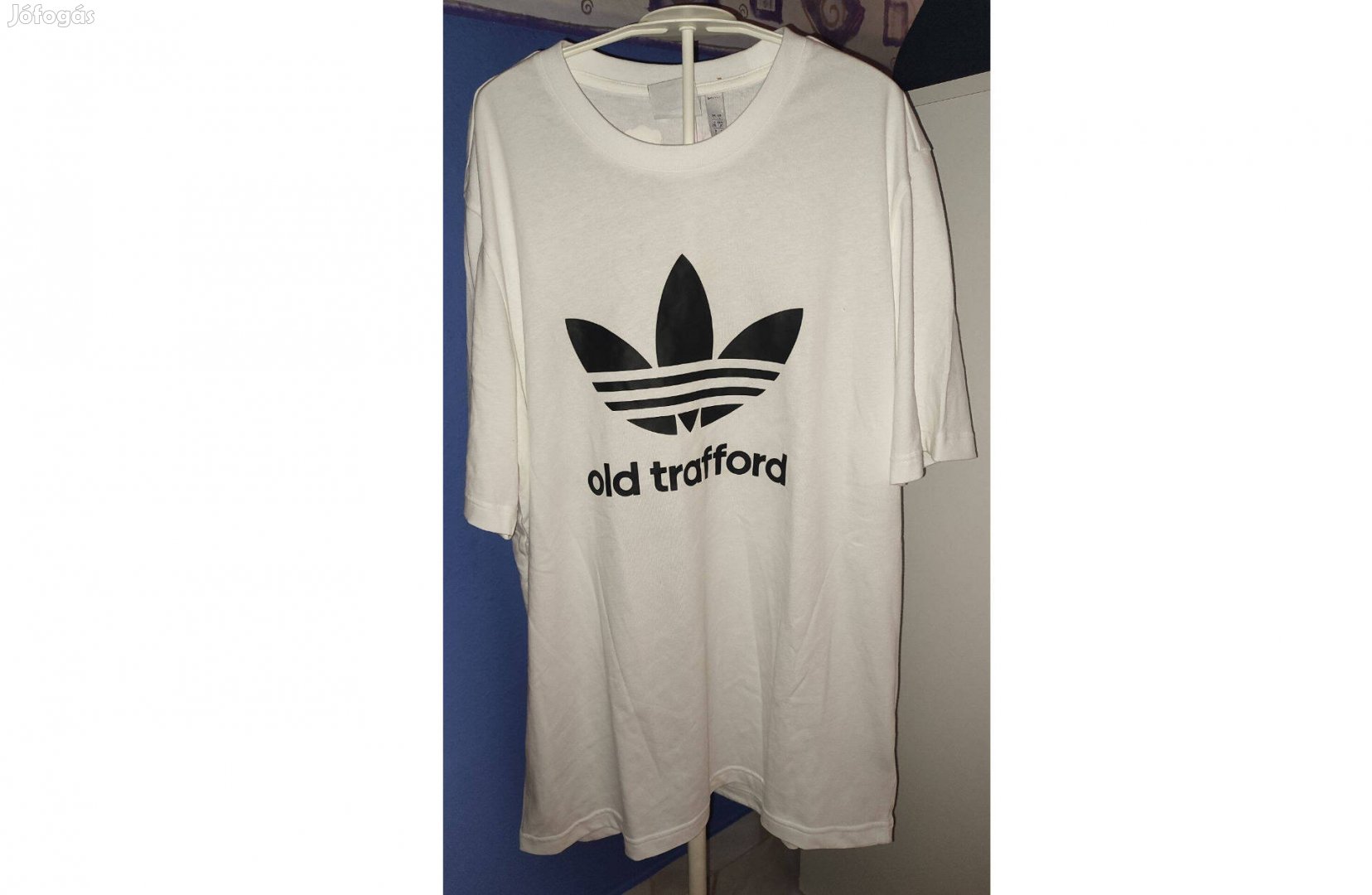 Manchester United Old Trafford eredeti fehér adidas Originals póló (L)