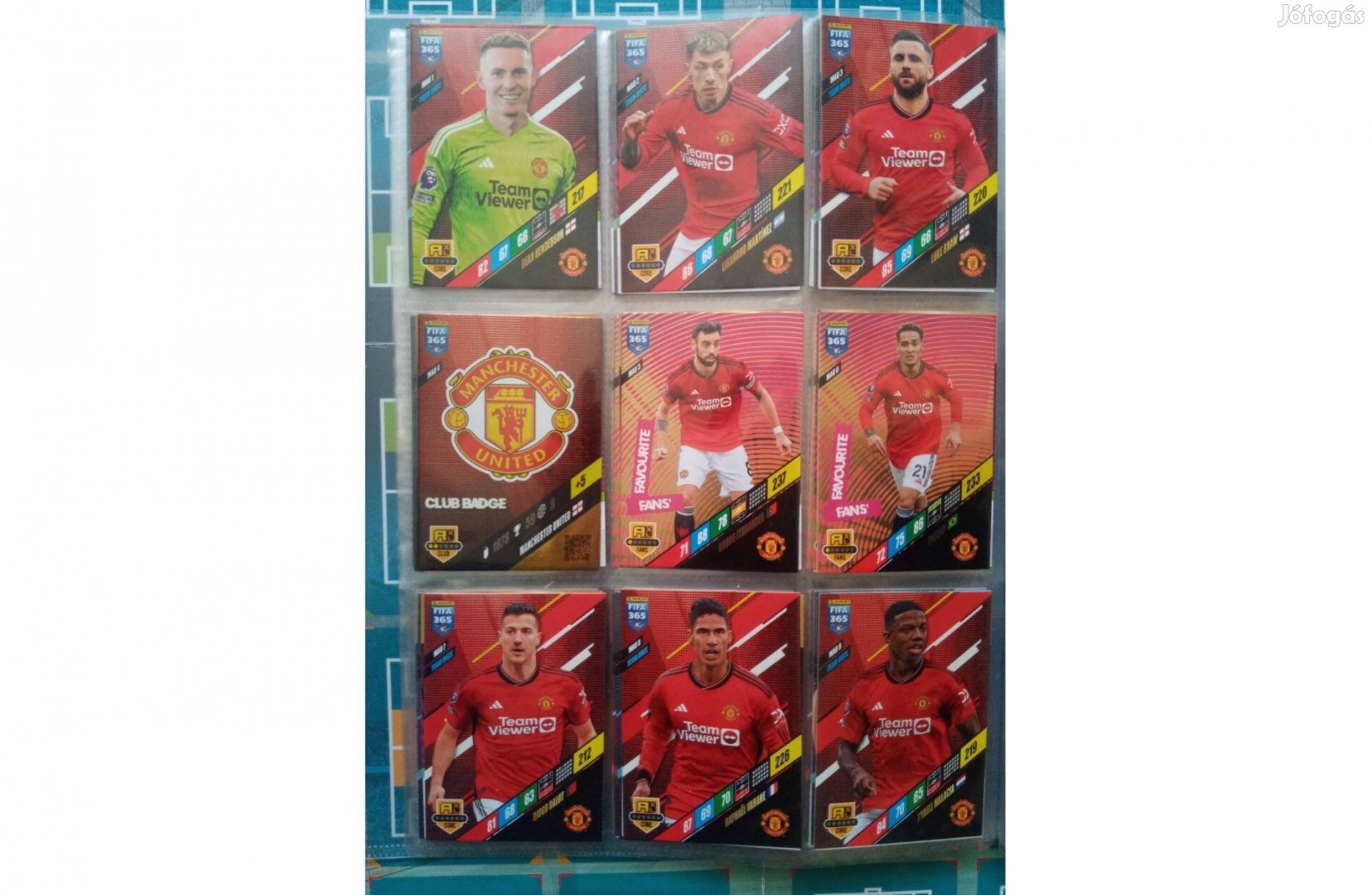 Manchester United Teljes sor Fifa 365 2024 kártya