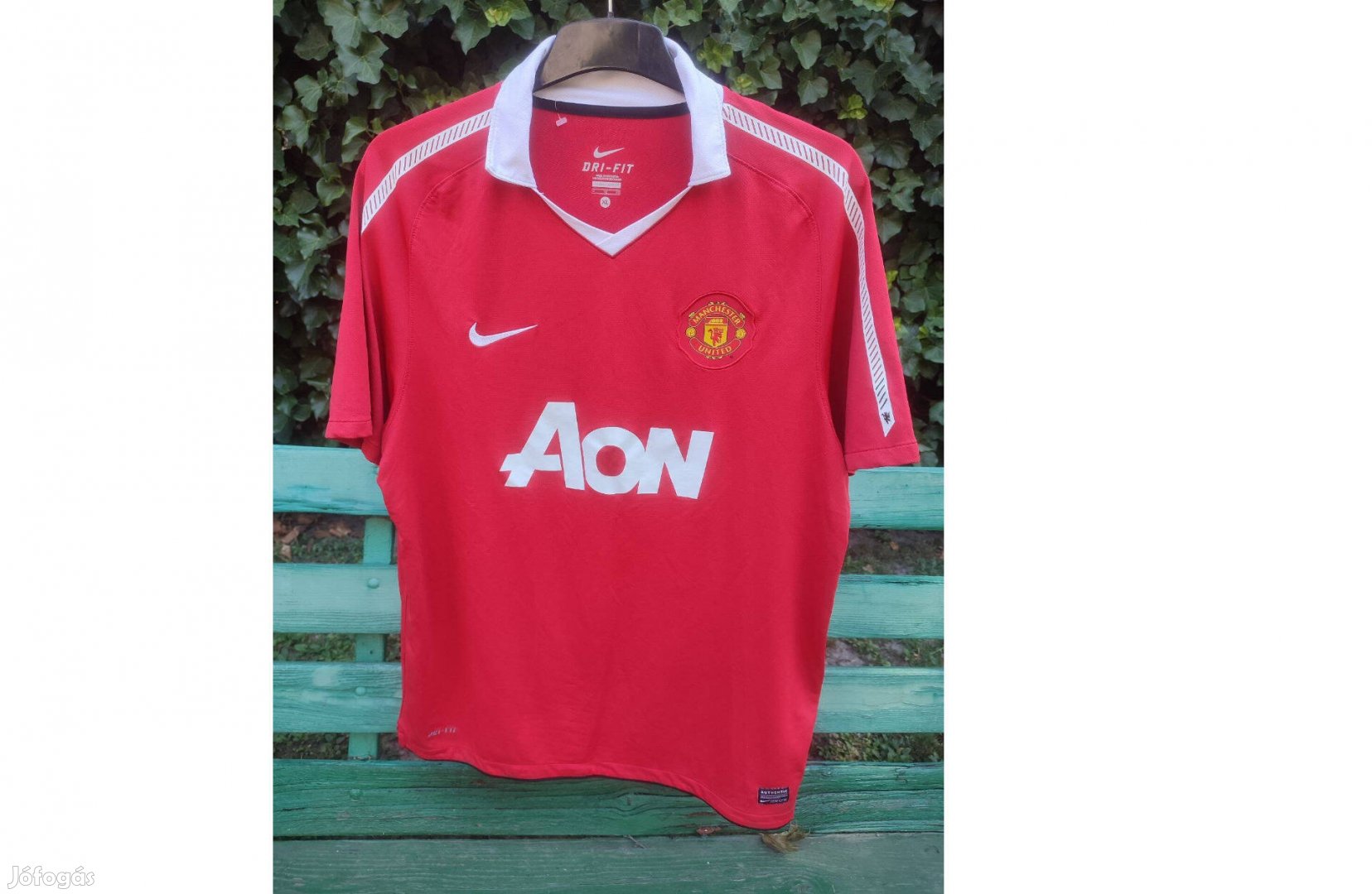 Manchester United eredeti Nike 2010-11-es piros mez (XL)