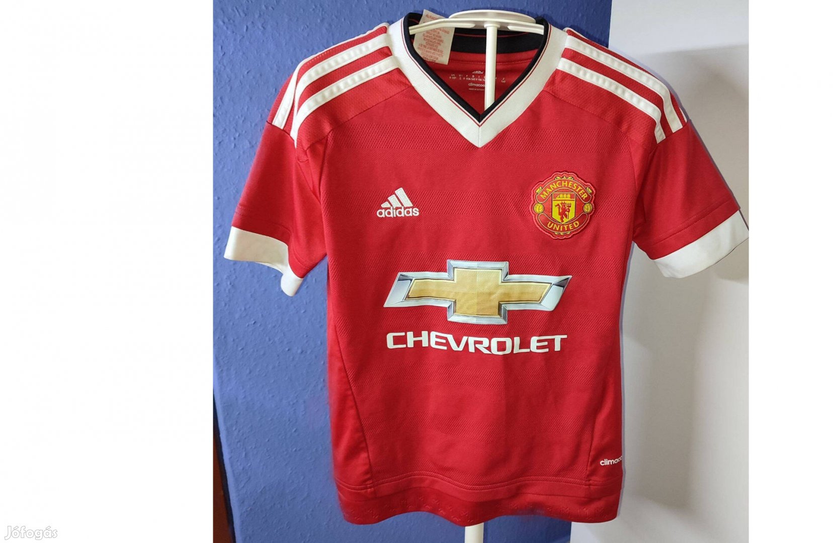 Manchester United eredeti adidas 2015-16-os piros gyerek mez (140)