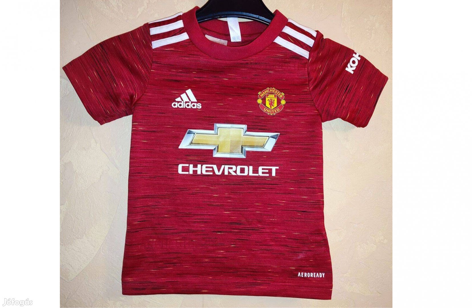 Manchester United eredeti adidas 2020-as piros gyerek mez (98)