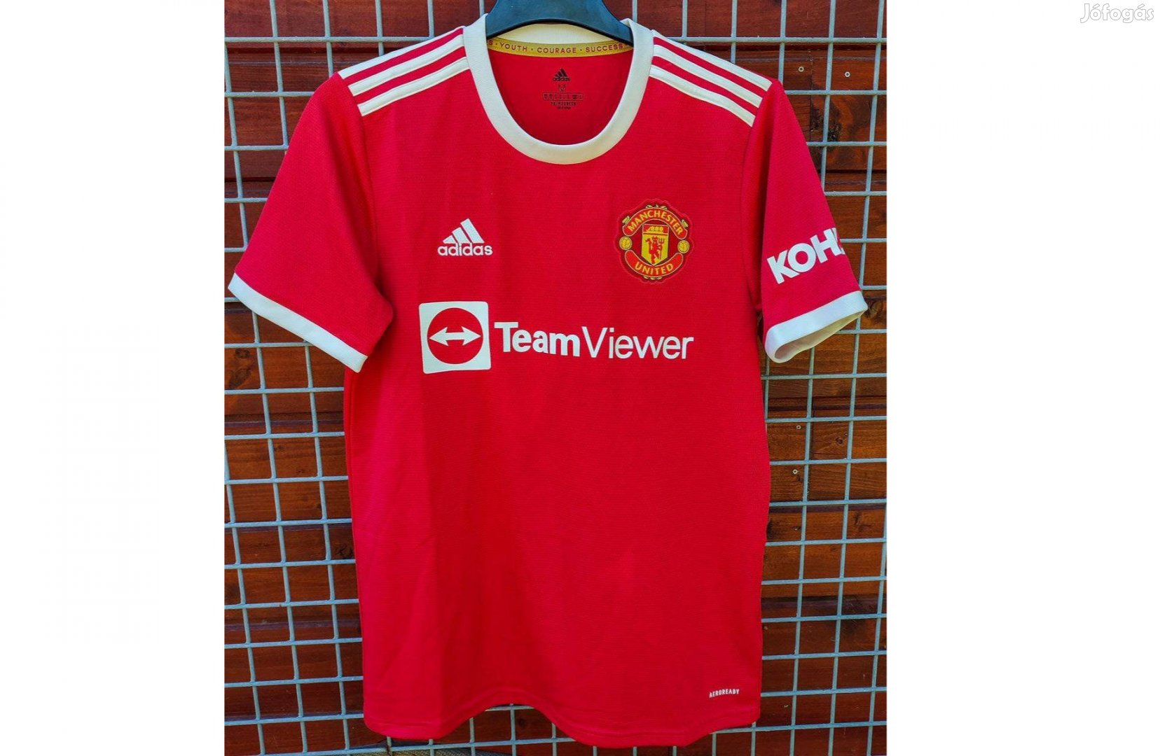 Manchester United eredeti adidas 2021-22-es piros mez (M, L)