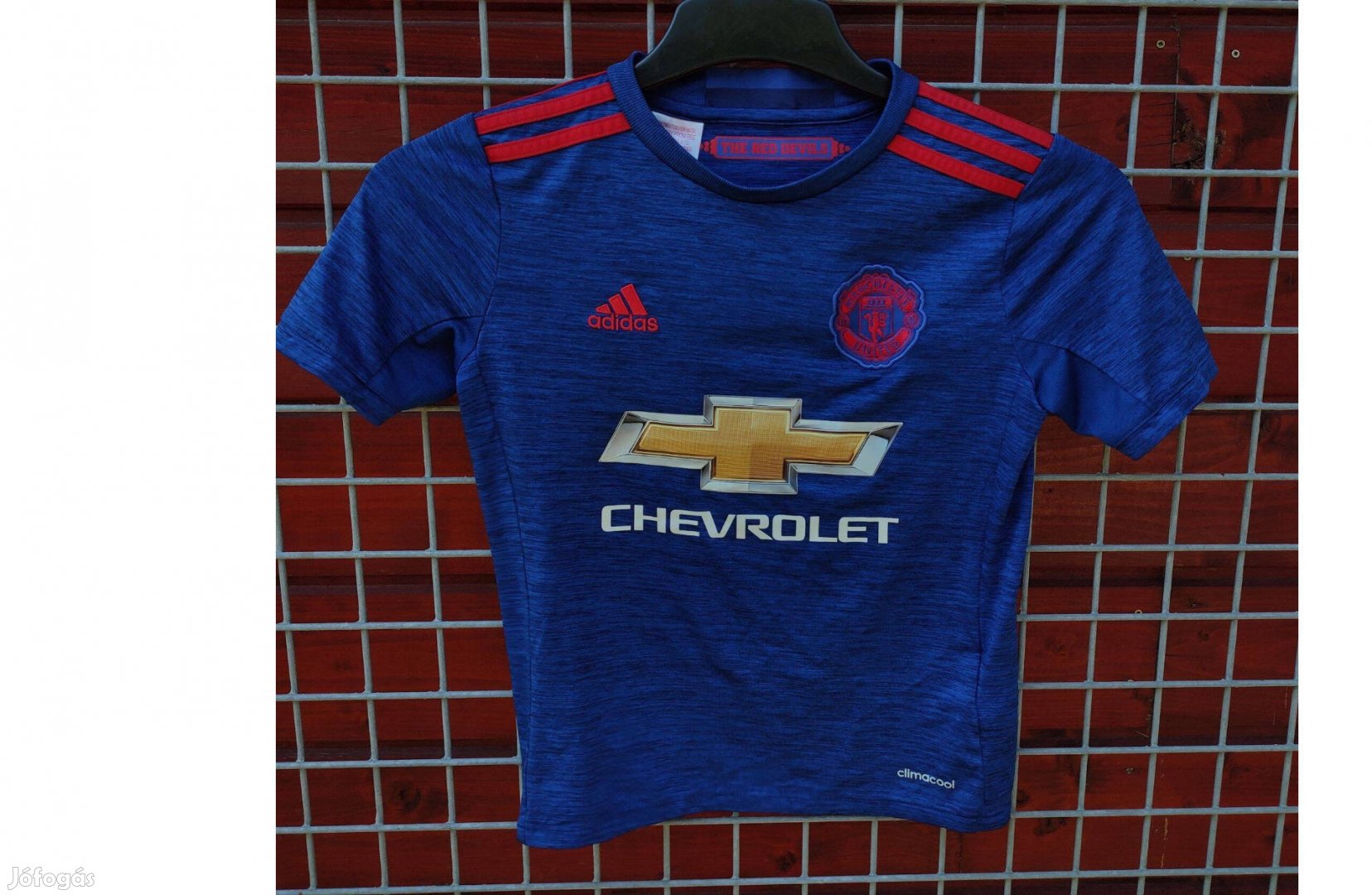 Manchester United eredeti adidas 2022 kék gyerek kapus mez (140)