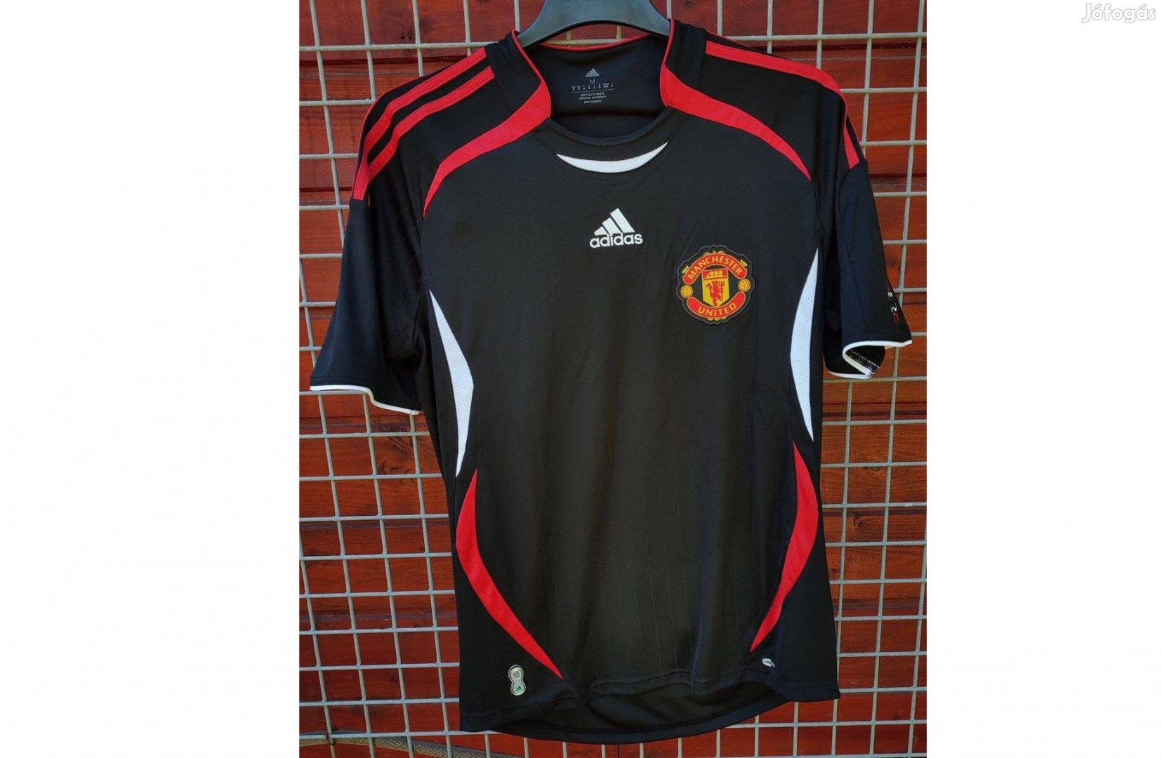 Manchester United eredeti adidas centenáriumi fekete 2006-2021 mez